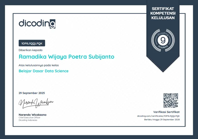 Belajar Dasar Data Science