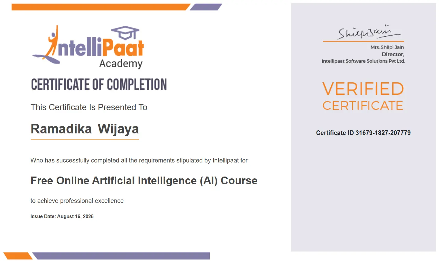 Artificial Intelligence (AI) Course
